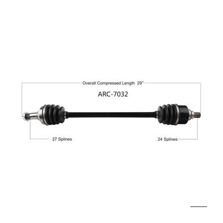 Wide Open OE Replacement CV Axle for ARCTIC FRONT L/R WILDCAT X/4X 16-19 ARC-7032